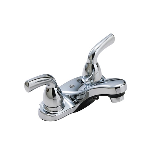 Waltec Lead-Free Bathroom Faucet, 4", Washerless, Metal Lever Handle, Chrome